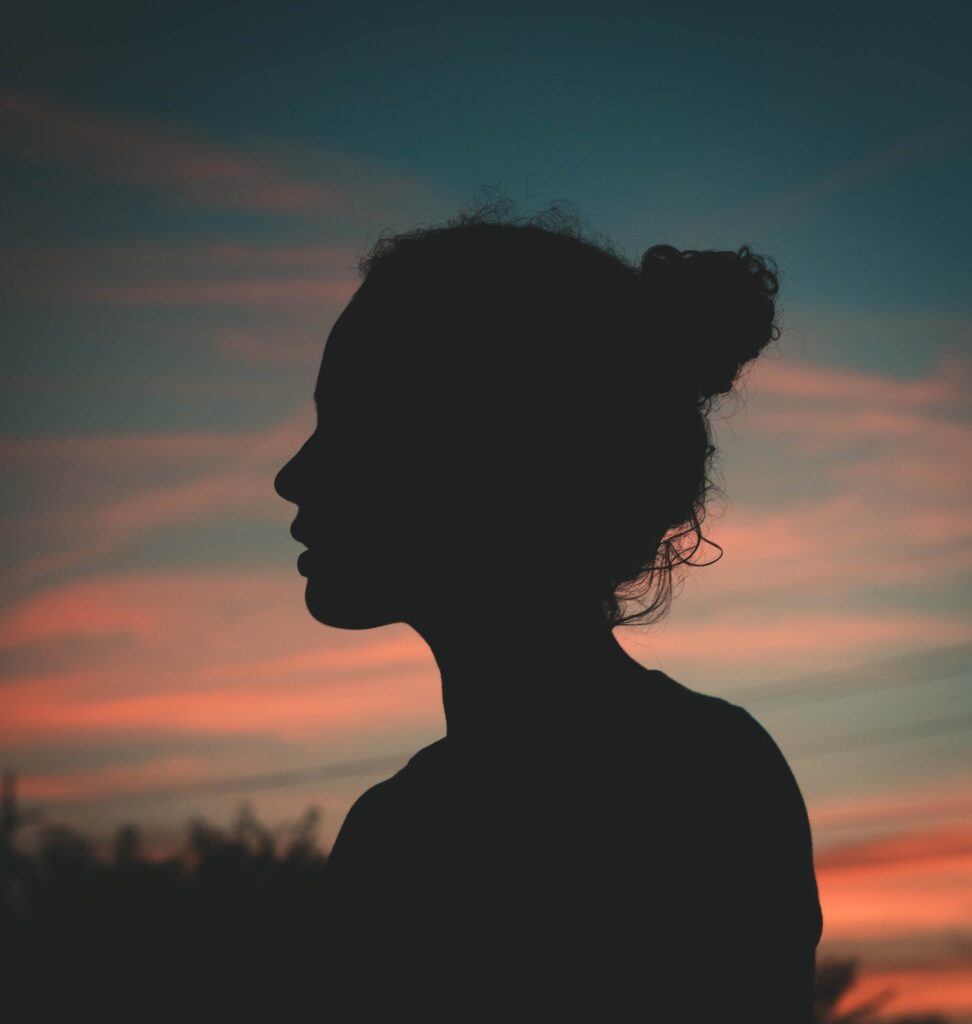 Silhouette Photo of Person During Golden Hour